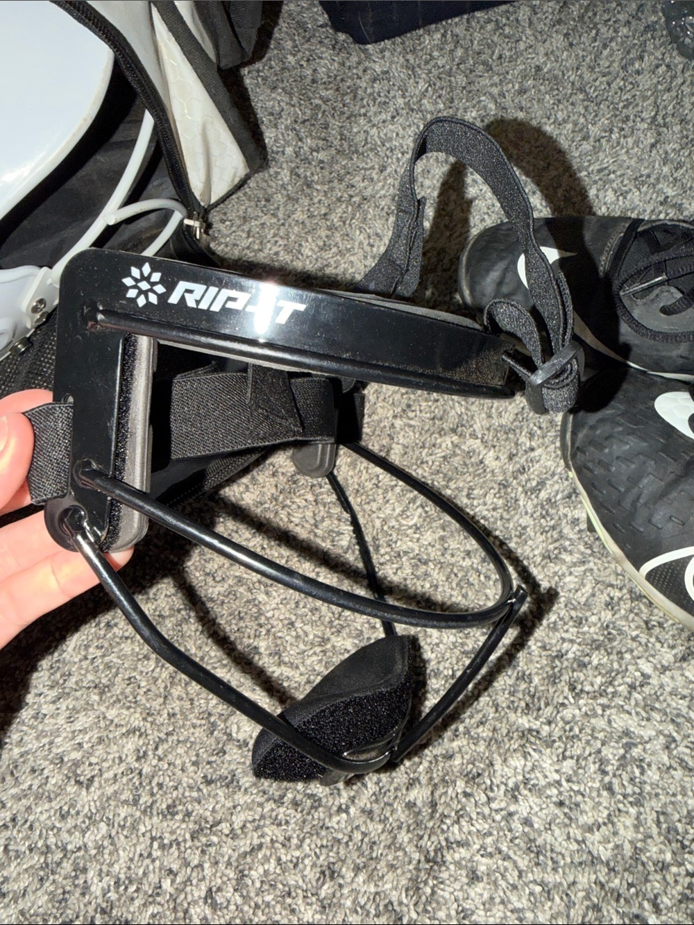 RIP-IT Black youth softball Face Mask Cage